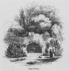 Pope's Grotto in 1845 after the demolition of his Villa