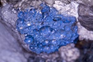 A piece of blue mineral